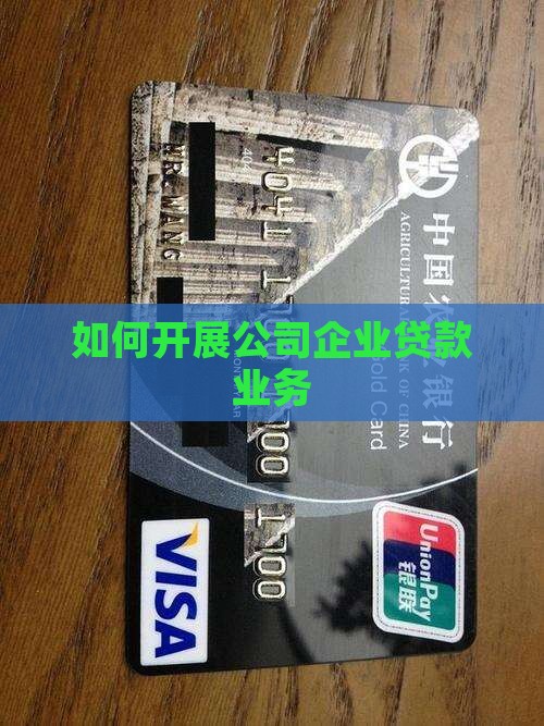 如何开展公司类贷款业务