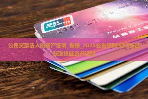 公司贷款法人的资产证明