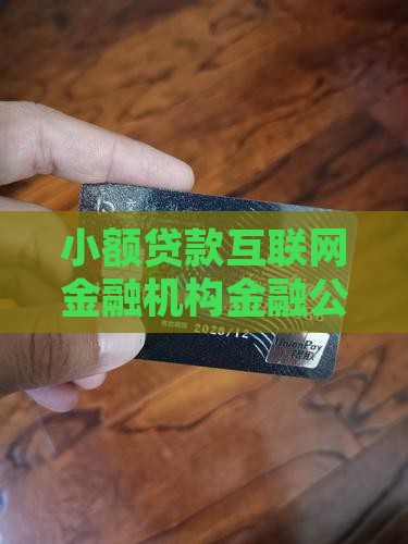 小额贷款互联网金融机构
