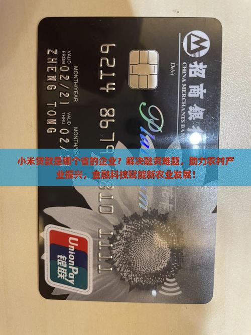 小米贷款是哪个省的企业？解决融资难题，助力农村产业振兴，金融科技赋能新农业发展！