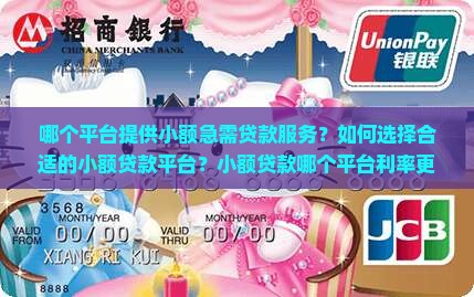 哪个平台提供小额急需贷款服务？如何选择合适的小额贷款平台？小额贷款哪个平台利率更低？