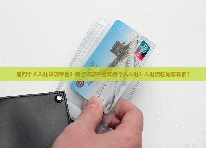 如何个人入驻贷款平台？哪些贷款平台支持个人入驻？入驻流程是怎样的？