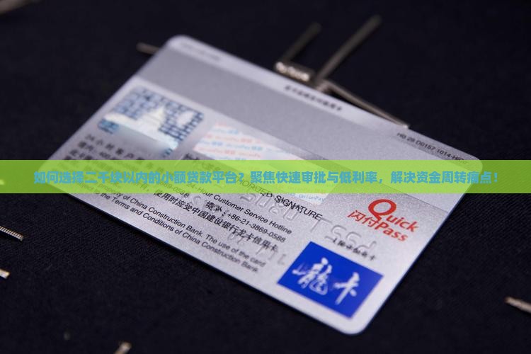 如何选择二千块以内的小额贷款平台?聚焦快速审批与低利率,解决资金周转痛点! 如何选择二千块以内的小额贷款平台?聚焦快速审批与低利率,解决资金周转痛点!
