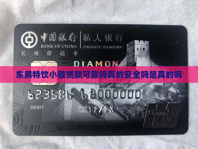 东鹏特饮小额贷款可靠吗真的安全吗是真的吗