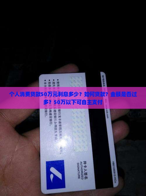 个人消费贷款50万元利息多少？如何贷款？金额是否过多？50万以下可自主支付