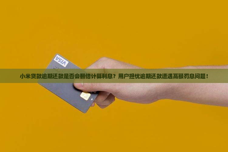 小米贷款逾期还款是否会翻倍计算利息？用户担忧逾期还款遭遇高额罚息问题！
