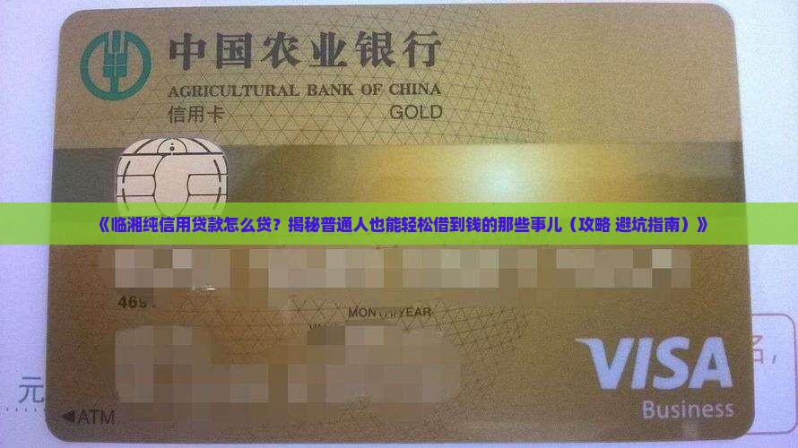 临湘纯信用贷款