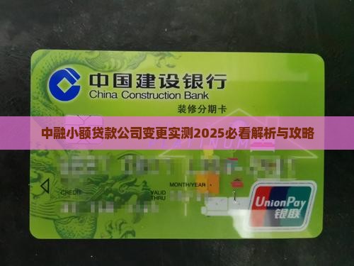 中融小额贷款变更