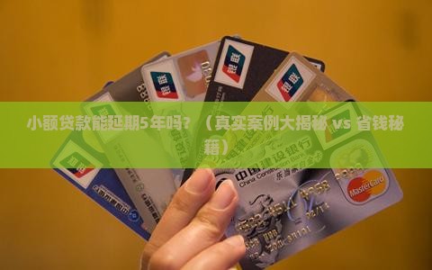 小额贷款延期5年吗