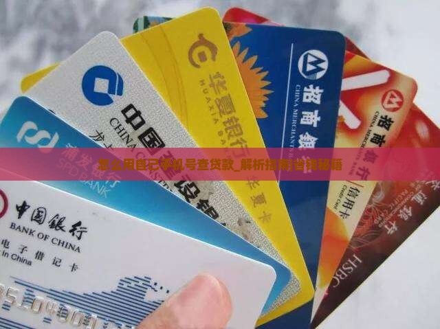 怎么用自己手机号查贷款
