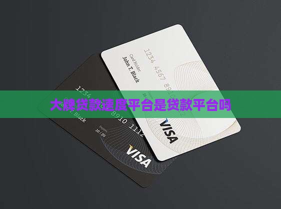 大牌贷款速度平台是什么