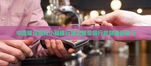建设银行小额贷款外地