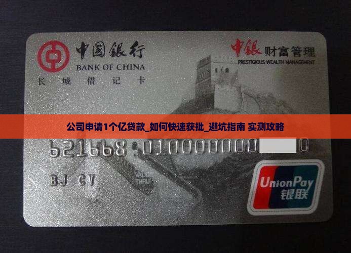 公司申请1个亿贷款 公司申请1个亿贷款