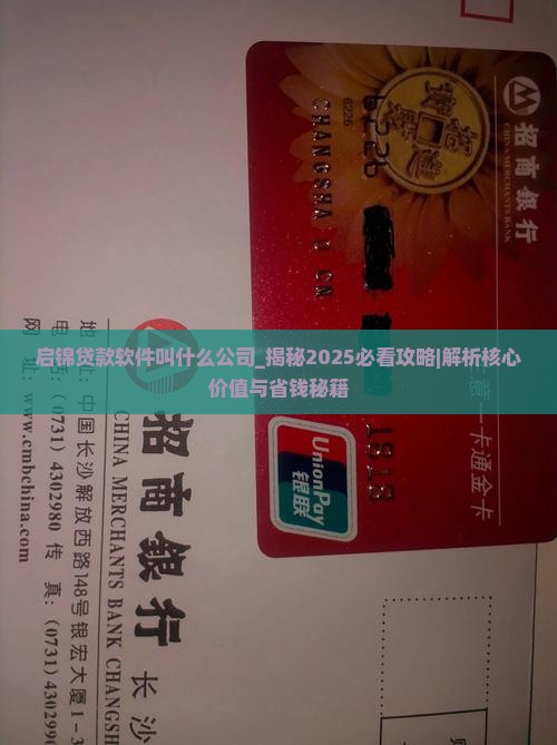 启锦贷款软件叫什么公司