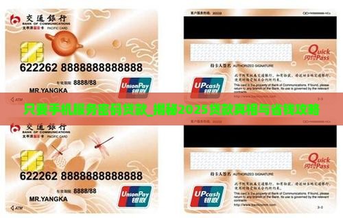 只要手机服务密码贷款