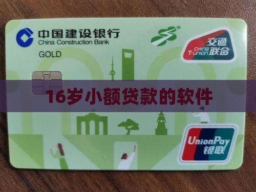 16岁小额贷款的软件