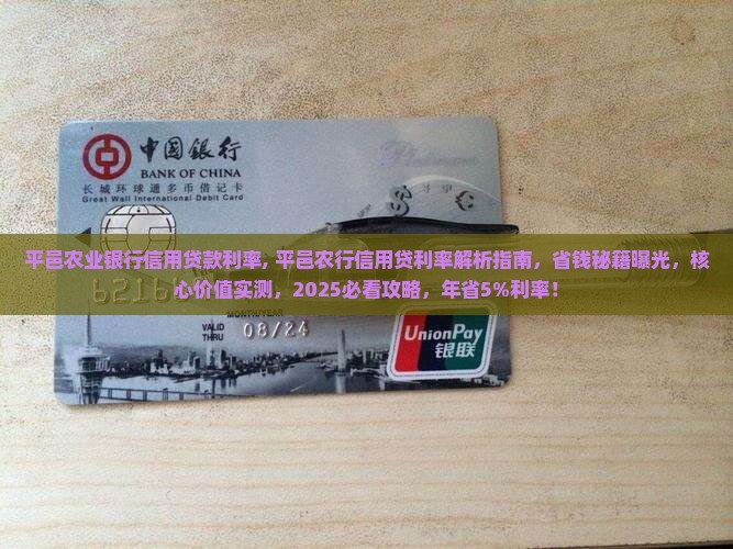 平邑农业银行信用贷款利率