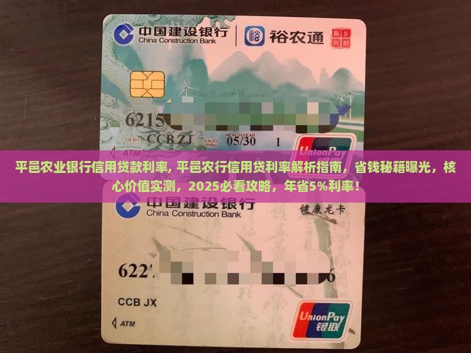 平邑农业银行信用贷款利率