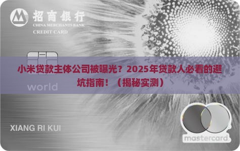 小米贷款主体公司