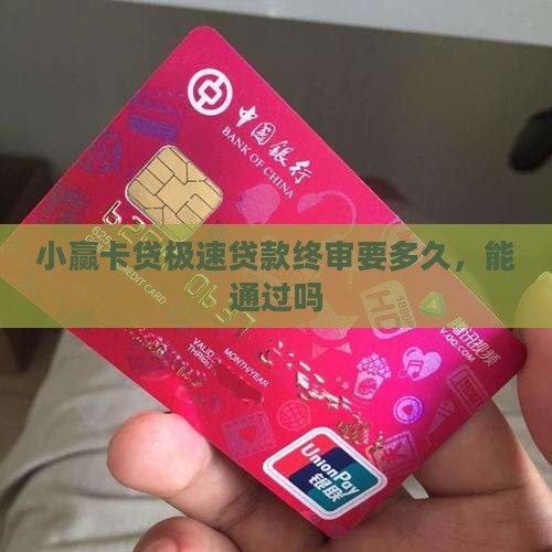 小赢卡贷极速贷款终审