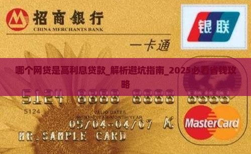哪个网贷是高利息贷款