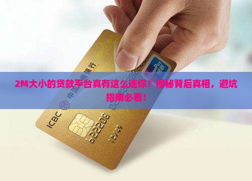 贷款平台只有2M大小是怎么回事