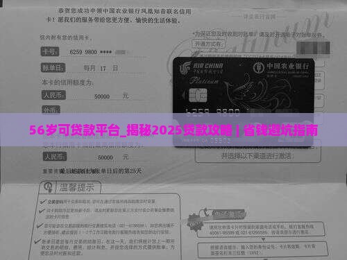 56岁可贷款平台
