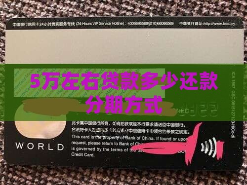 5万左右贷款app分期还款方式