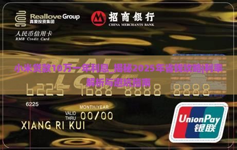小米贷款10万一年利息