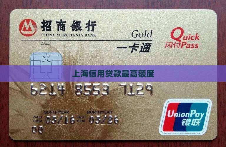 上海市信用贷款额度