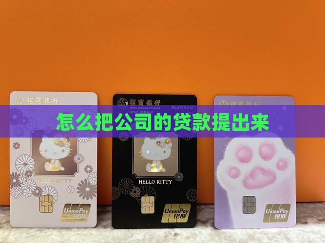 怎么把公司的贷款提出来