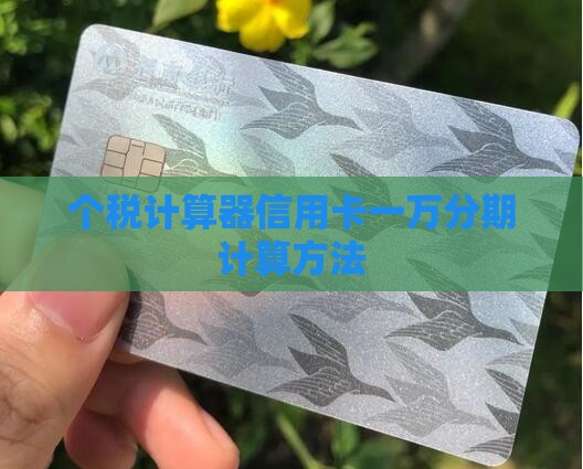 信用卡贷款一万分期付款