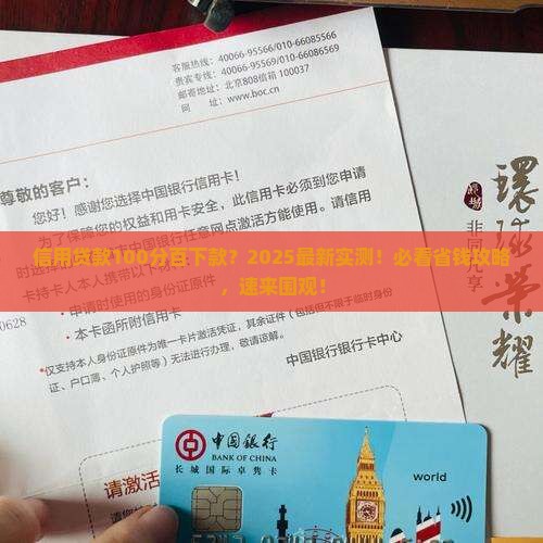 信用贷款100分百下款