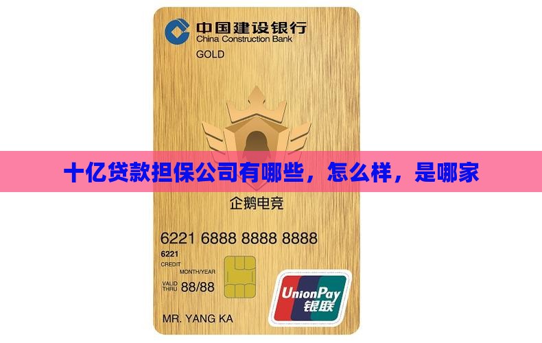 十亿贷款担保公司
