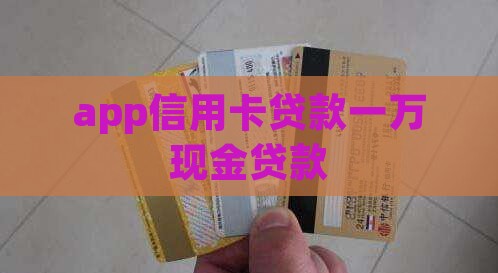app信用卡贷款一万