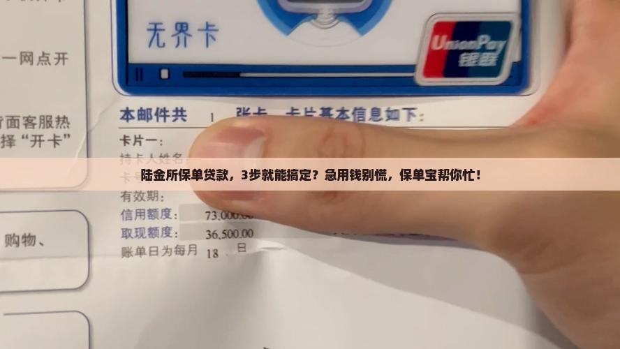 保单宝陆金所贷款保费