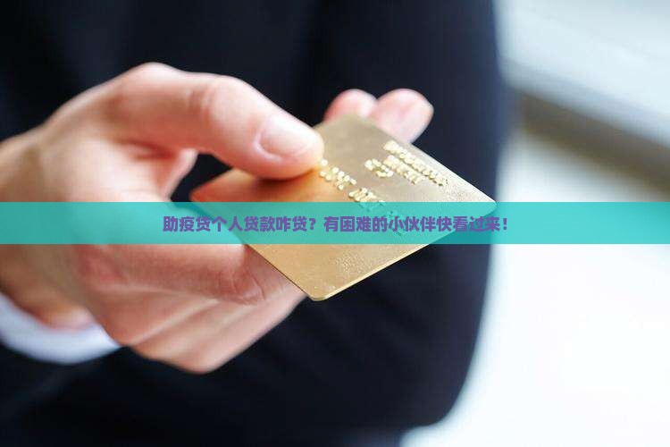 助疫贷个人贷款怎么贷的