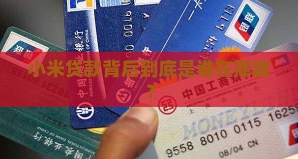小米贷款委托方是谁