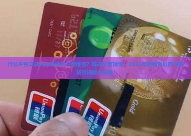什么平台贷款app好通过不看征信