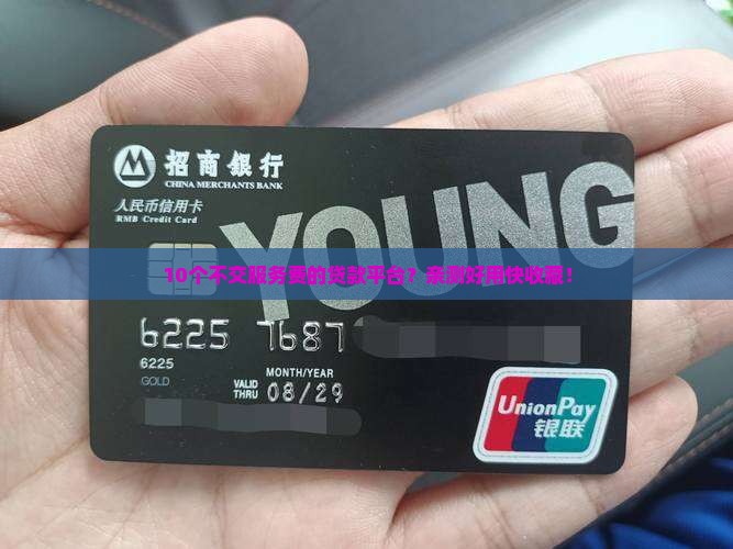 不交服务费的贷款平台