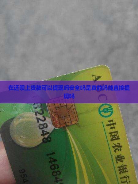 在还呗上贷款可以提现吗