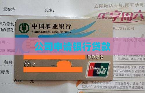 公司申请银行贷款