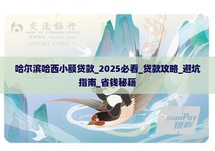 哈尔滨哈西小额贷款