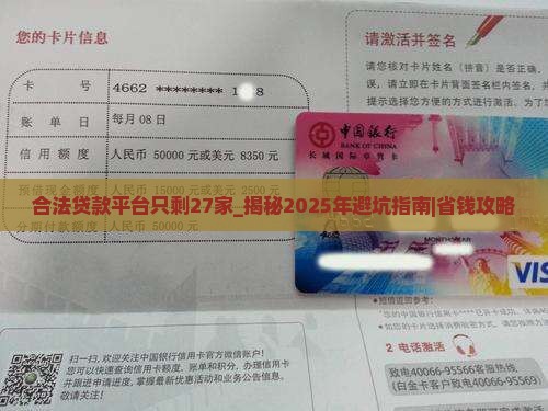 合法贷款平台只剩27家