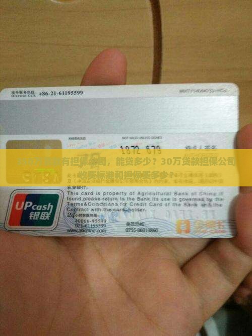 350万贷款有担保公司