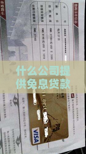 什么公司提供免息贷款资金