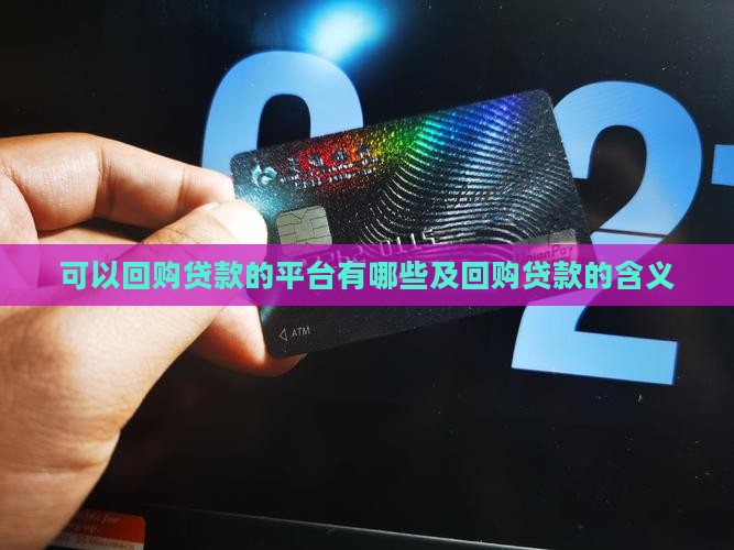 可以回购贷款的平台