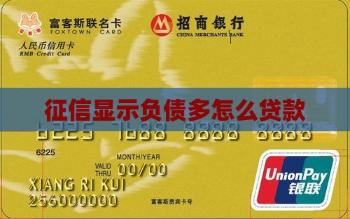 征信显示负债多怎么贷款