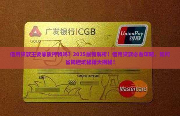 信用贷款主要质押物吗