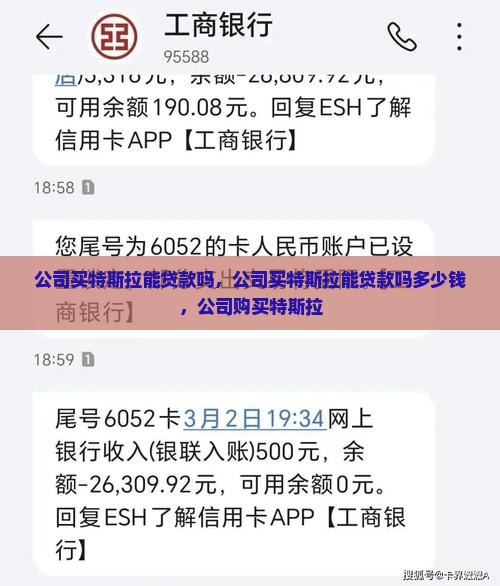 公司买特斯拉能贷款吗